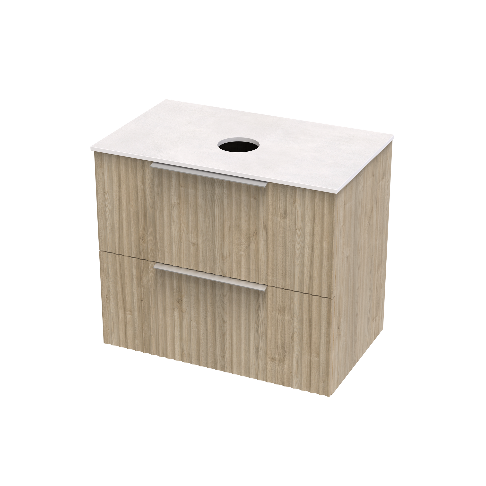 Array Riada Laminam 750 Double Drawer Wall Vanity