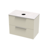 Array Riada Laminam 750 Double Drawer Wall Vanity