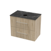 Array Kawhia Laminam 750 Double Drawer Wall Vanity
