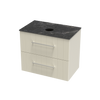 Array Kawhia Laminam 750 Double Drawer Wall Vanity