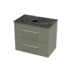 Array Kawhia Laminam 750 Double Drawer Wall Vanity