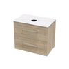 Array Oslo Laminam 750 Double Drawer Wall Vanity