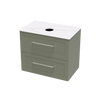 Array Oslo Laminam 750 Double Drawer Wall Vanity