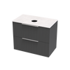 Array Riada Laminam 800 Double Drawer Wall Vanity