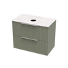 Array Riada Laminam 800 Double Drawer Wall Vanity