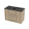 Array Kawhia Laminam 900 Double Drawer Wall Vanity