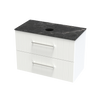 Array Kawhia Laminam 900 Double Drawer Wall Vanity