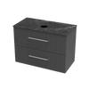 Array Kawhia Laminam 900 Double Drawer Wall Vanity