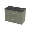 Array Kawhia Laminam 900 Double Drawer Wall Vanity