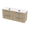 Array Riada Laminam 1500 Double Basin 4 Drawer Wall Vanity