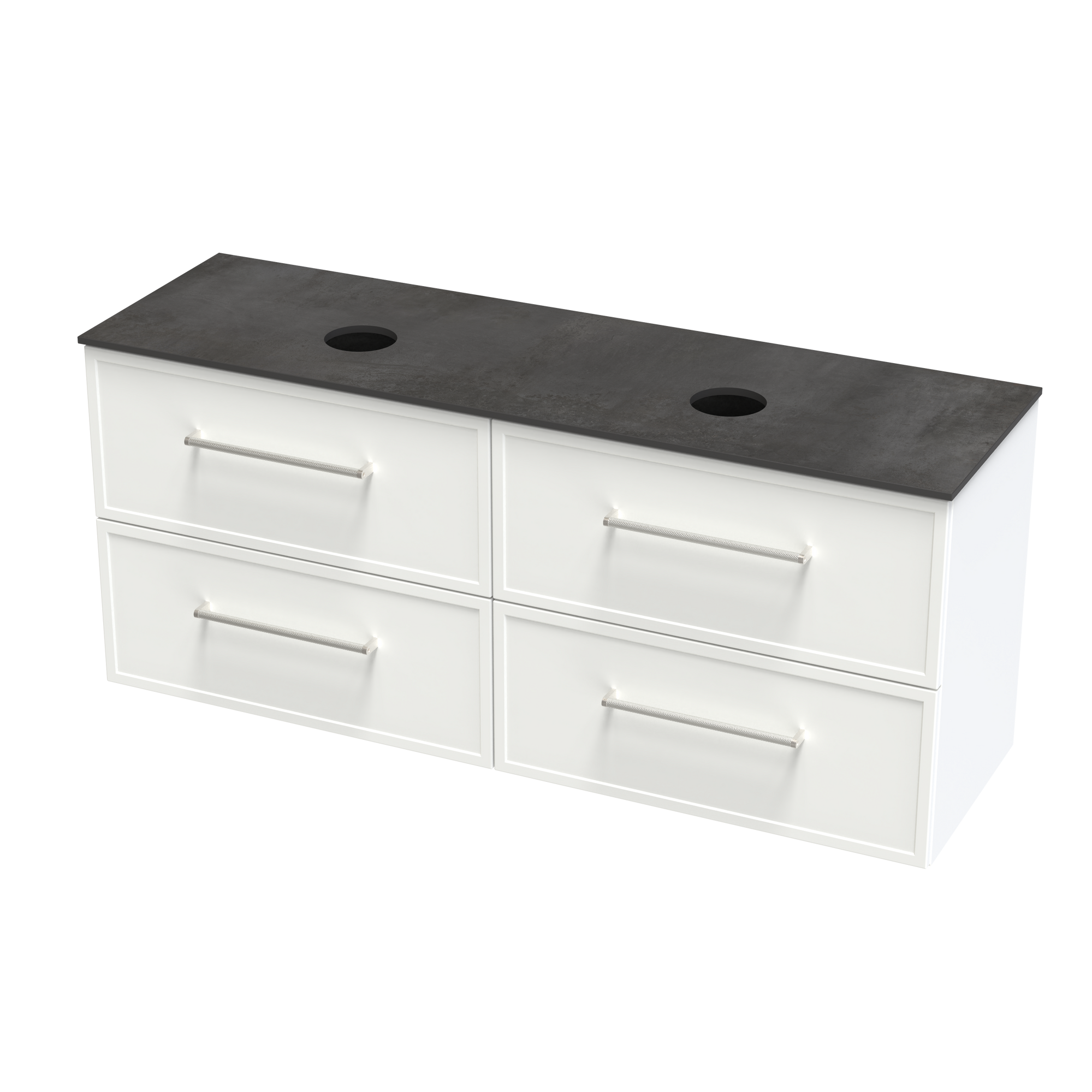Array Drawer Array Berlin Laminam 1500 Double Basin 4 Drawer Wall Vanity