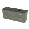 Array Berlin Laminam 1500 Double Basin 4 Drawer Wall Vanity