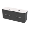 Array Riada Laminam 1500 Double Basin 4 Drawer Wall Vanity