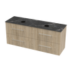 Array Kawhia Laminam 1500 Double Basin 4 Drawer Wall Vanity