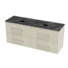 Array Kawhia Laminam 1500 Double Basin 4 Drawer Wall Vanity