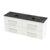 Array Kawhia Laminam 1500 Double Basin 4 Drawer Wall Vanity
