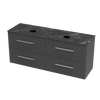 Array Kawhia Laminam 1500 Double Basin 4 Drawer Wall Vanity