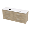 Array Oslo Laminam 1500 Double Basin 4 Drawer Wall Vanity