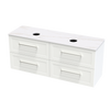 Array Oslo Laminam 1500 Double Basin 4 Drawer Wall Vanity