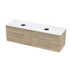 Array Oslo Laminam 1500 Double Basin 2 Drawer Vanity