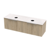 Array Riada Laminam 1500 Double Basin 2 Drawer Vanity
