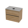 Syrtari Laminam 750 Double Drawer Wall Vanity