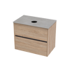 Syrtari Laminam 750 Double Drawer Wall Vanity