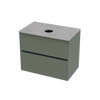 Syrtari Laminam 750 Double Drawer Wall Vanity