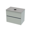 Syrtari Laminam 750 Double Drawer Wall Vanity