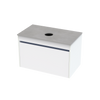 Syrtari Laminam 800 1 Drawer Wall Vanity