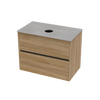 Syrtari Laminam 800 Double Drawer Wall Vanity