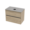 Syrtari Laminam 800 Double Drawer Wall Vanity