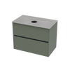 Syrtari Laminam 800 Double Drawer Wall Vanity