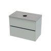 Syrtari Laminam 800 Double Drawer Wall Vanity