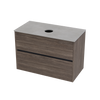 Syrtari Laminam 900 Double Drawer Wall Vanity