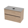 Syrtari Laminam 900 Double Drawer Wall Vanity