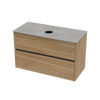 Syrtari Laminam 1000 Double Drawer Wall Vanity