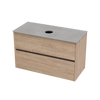 Syrtari Laminam 1000 Double Drawer Wall Vanity