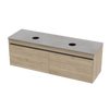 Syrtari Laminam 1500 Double Basin 2 Drawer Wall Vanity