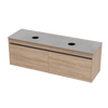 Syrtari Laminam 1500 Double Basin 2 Drawer Wall Vanity