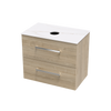 Verto Laminam 750 Double Drawer Wall Vanity