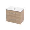 Verto Laminam 750 Double Drawer Wall Vanity