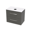 Verto Laminam 750 Double Drawer Wall Vanity