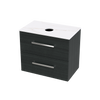 Verto Laminam 750 Double Drawer Wall Vanity