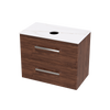 Verto Laminam 800 Double Drawer Wall Vanity