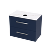 Verto Laminam 800 Double Drawer Wall Vanity