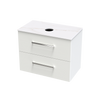 Verto Laminam 800 Double Drawer Wall Vanity