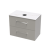 Verto Laminam 800 Double Drawer Wall Vanity