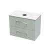 Verto Laminam 800 Double Drawer Wall Vanity