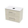 Verto Laminam 800 Double Drawer Wall Vanity